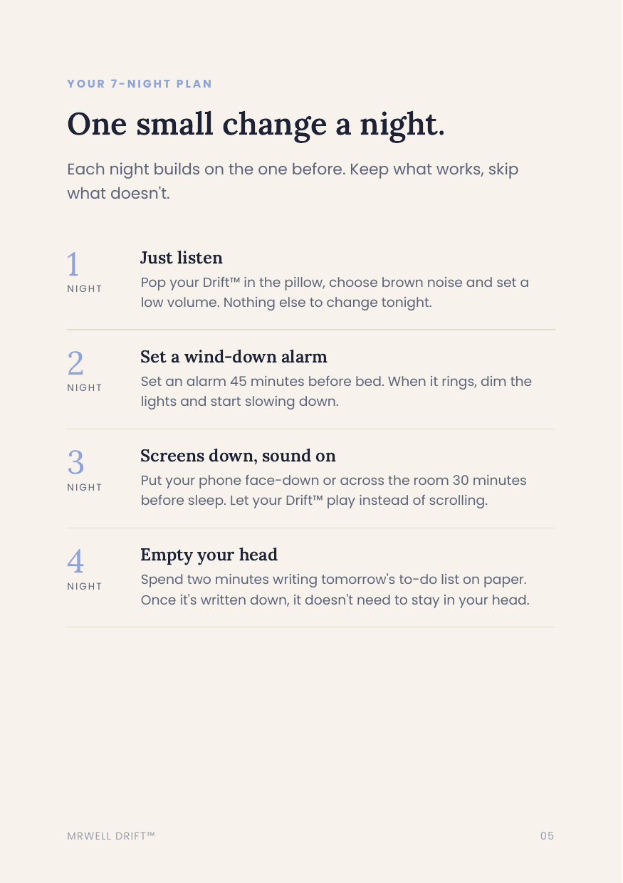 7-Night Wind-Down Guide