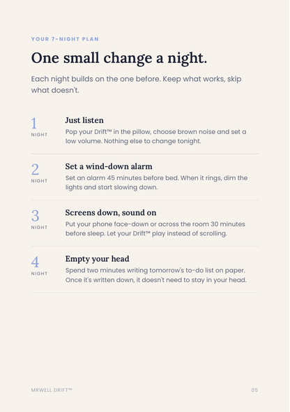 7-Night Wind-Down Guide